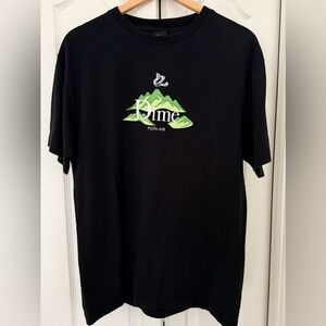 Dime Black Cotton T-Shirt